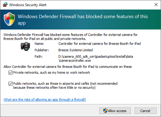 external controller Windows Defender